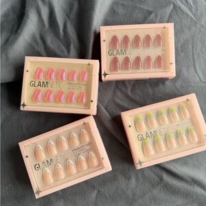 4 Sets of Glamnetic Press-On Nails *NEW NEVER OPENED**